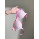 Fashion Colorful Dopamine Seamless Bra Set Sexy Push Up Small Bust Wireless Comfort Back Smoothing Daily Outfit Plus Size 32-38 - Image 4