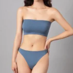 Women Seamless Bra And Panties Set Strapless Tube Bra Female High Leg Cut Underwear Sexy Lingerie Solid Bandeau Bra Top Suit - Image 2