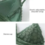 Women's Lace Bra Sets Seamless Underwear Backless Vest Sexy Padded Bralette Lingerie Ultrathin Bra & Brief Sets Female Intimates - Image 6