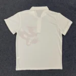 Y2K Summer High Street American Sports Casual Vintage Top Creative Dragon Printed Polo Neck Short Sleeve Commuter Button T-shirt - Image 4