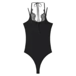 MUJER Halter Lace Bodys for Women Sexy Outfits Lingerie Tops Straps Bodysuit Women Summer Beach Jumpsuits for Women Corset Tops - Image 4
