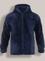 Men's Coral Fleece Jacket Hoodie Thickened Autumn Winter Warm Zipper Hooded New Arrival Comfortable Sweatshirt - Image 4
