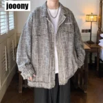 Jackets for Men Basic Daily Commuting Coats High Street Harajuku Cozy Spring Autumn Baggy Casual All-match Ins Chic Long Sleeve - Image 2
