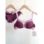 Sexy Leopard Print Lingerie Set Women Wireless Invisible Push Up Small Breasts,adjustable A To C Cup,sheer Lace Pure Design, S-X - Image 2