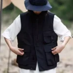Unisex Outwear Vest 2026 New Japanese Vintage Outdoor Cargo Vest Men Women Multi Pockets Breathable Hiking Outwear Waistcoat - Image 4