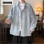 Jackets for Men Basic Daily Commuting Coats High Street Harajuku Cozy Spring Autumn Baggy Casual All-match Ins Chic Long Sleeve - Image 6