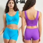 Seamless Bra Set Women Low Waist Underwear Female Tanks Bra Top Sexy Thong Panties Casual Sports Lingerie Set Girls Intimates - Image 2