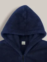Men's Coral Fleece Jacket Hoodie Thickened Autumn Winter Warm Zipper Hooded New Arrival Comfortable Sweatshirt - Image 5