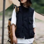 Unisex Outwear Vest 2026 New Japanese Vintage Outdoor Cargo Vest Men Women Multi Pockets Breathable Hiking Outwear Waistcoat - Image 2