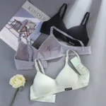 3pcs Women Thin Wireless Bra Girl Seamless Push Up Bra Student Comfort V-Shaped Underwear Adolescent Breathable Comfort Lingerie - Image 4