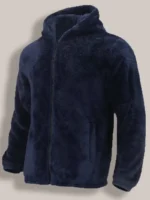 Men's Coral Fleece Jacket Hoodie Thickened Autumn Winter Warm Zipper Hooded New Arrival Comfortable Sweatshirt - Image 2
