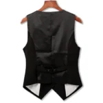 #0709 Spring Autumn Suit Vest Women Sleeveless Jacket Short Office Vest Coat Slim Single Breasted Vest Waistcoat Female Black - Image 2