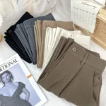 ITOOLIN Black Suit Haren Pants Women Fashion Elastic High Waist Casual Trousers Woman Korean Style Solid Office Pant Spring - Image 2