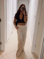Sexy Solid Backless Crop Halter Top Women Summer 2024 Y2K Clothes Grunge High Street Style Club Sleeveless Cami Top Streetwear - Image 3