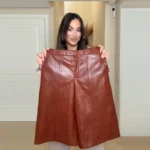 Spring Set Women's Matching Sets Faux Leather Bomber Jacket Two-Piece Set Top Mini Skirt Shorts Pants Woman Clothes Streetwear - Image 6
