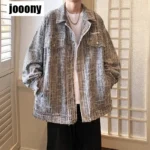 Jackets for Men Basic Daily Commuting Coats High Street Harajuku Cozy Spring Autumn Baggy Casual All-match Ins Chic Long Sleeve - Image 3
