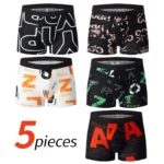 5 /10 Pack Men's Black Gold Printed Boxer Underwear Comfortable And Versatile Plus Size Sexy Young Men's Leisure Sports Beach sh - Image 4