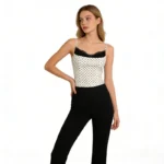 Womens Summer Sexy Vest Top Polka Dot Lace Straps Backless Tank Top Streetwear Y2K Harajuku Style Underwear Outdoor Daily Wear - Image 6