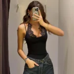 MUJER Halter Lace Bodys for Women Sexy Outfits Lingerie Tops Straps Bodysuit Women Summer Beach Jumpsuits for Women Corset Tops - Image 6