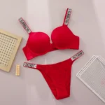 New push up Shapewear Adjustable Padded Gathered V Lace Lingerie Set Bra and Brief Women's Sexy Bra and Panty Set Comfortable - Image 3
