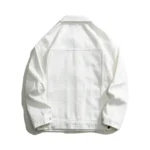 Autumn New Men's Oversize Denim Jacket Fashion Classic White Cotton Casual Coats Streetwear Loose High Quality Male Clothes Top - Image 2
