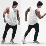 Muscle guys Bodybuilding Singlets Mens muscle shirt gym Tank Tops stringer Mens Vest fitness Men's Clothing hip hop tanktop - Image 6