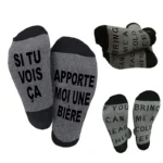 Funny Saying Socks Read This Beer Letters Hosiery Gifts - Image 6