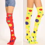 Soft Over The Knee Socks Women Clown Cosplay Stockings Long Hosiery Performance Dance Sock Costume Party Legwear Stage - Image 5