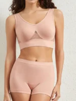 Seamless Bra Set Women Low Waist Underwear Female Tanks Bra Top Sexy Thong Panties Casual Sports Lingerie Set Girls Intimates - Image 3
