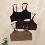Hot Sale High Quality Latest Design Us Size Stylish Solid Ice Silk Seamless Wireless Bras And Women Underwear Set - Image 3