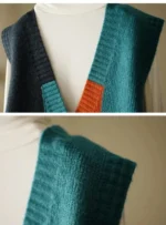 Spring and Autumn loose design vest, vest, women's outerwear, camisole, retro knit vest, cardigan, woolen sweater - Image 2