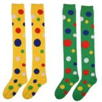 Soft Over The Knee Socks Women Clown Cosplay Stockings Long Hosiery Performance Dance Sock Costume Party Legwear Stage - Image 4