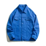 Autumn New Men's Oversize Denim Jacket Fashion Classic White Cotton Casual Coats Streetwear Loose High Quality Male Clothes Top - Image 4